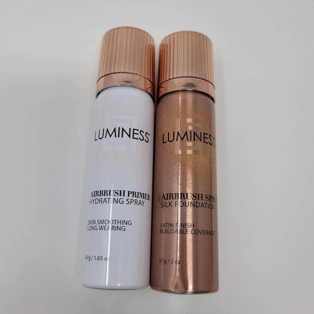 Luminess Airbrush Spray Silk Foundation‎ Primer Brush Starter Kit Light Fair 010